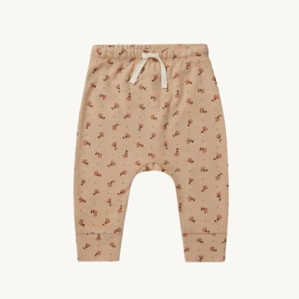 NWT - Quincy Mae apricot floral set, ORGANIC​​​​​